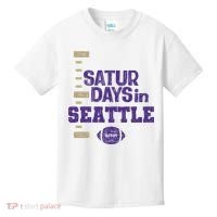 Saturdays In Seattle Football Fan Kids T-Shirt thumb 0