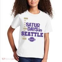 Saturdays In Seattle Football Fan Kids T-Shirt thumb 2