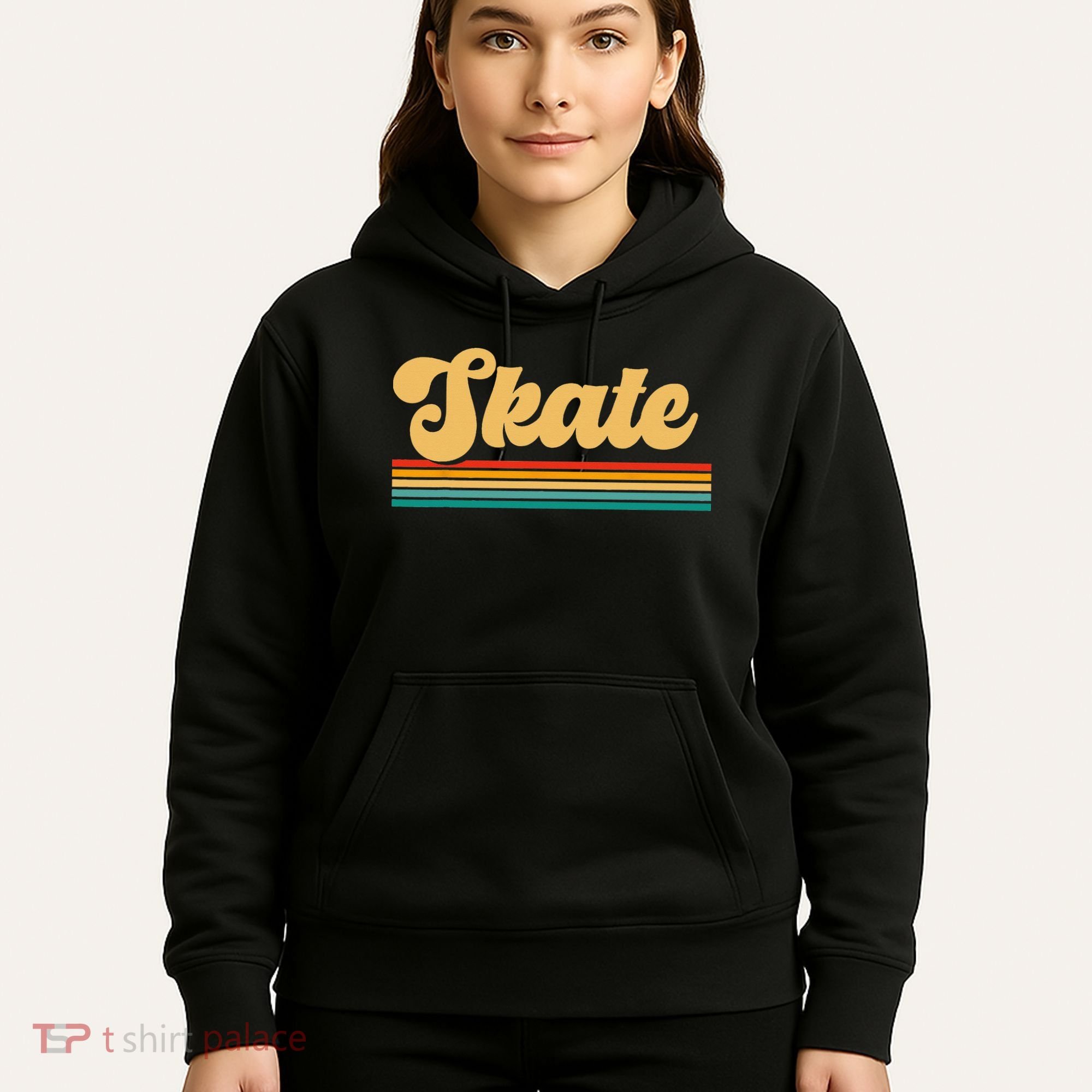 Skateboarder Ice Skating Roller Skate Skateboard Hoodie