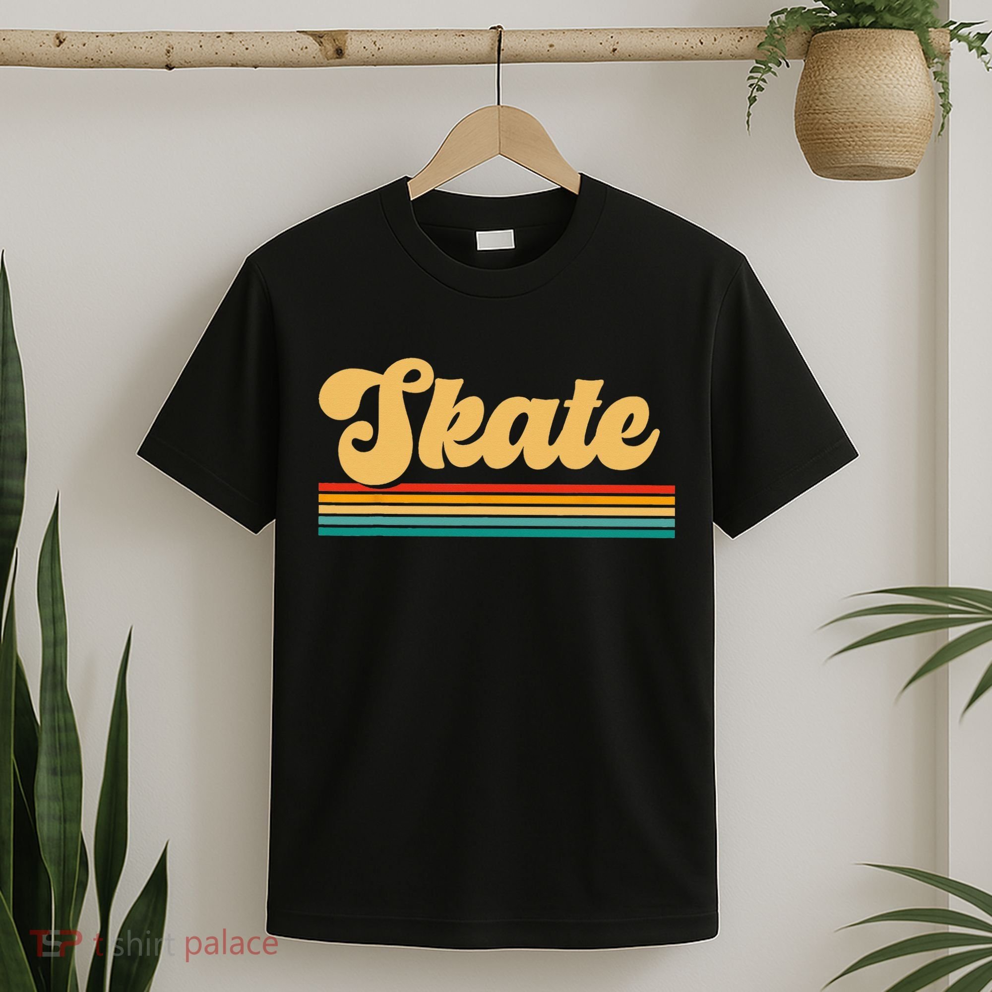 Skateboarder Ice Skating Roller Skate Skateboard T-Shirt