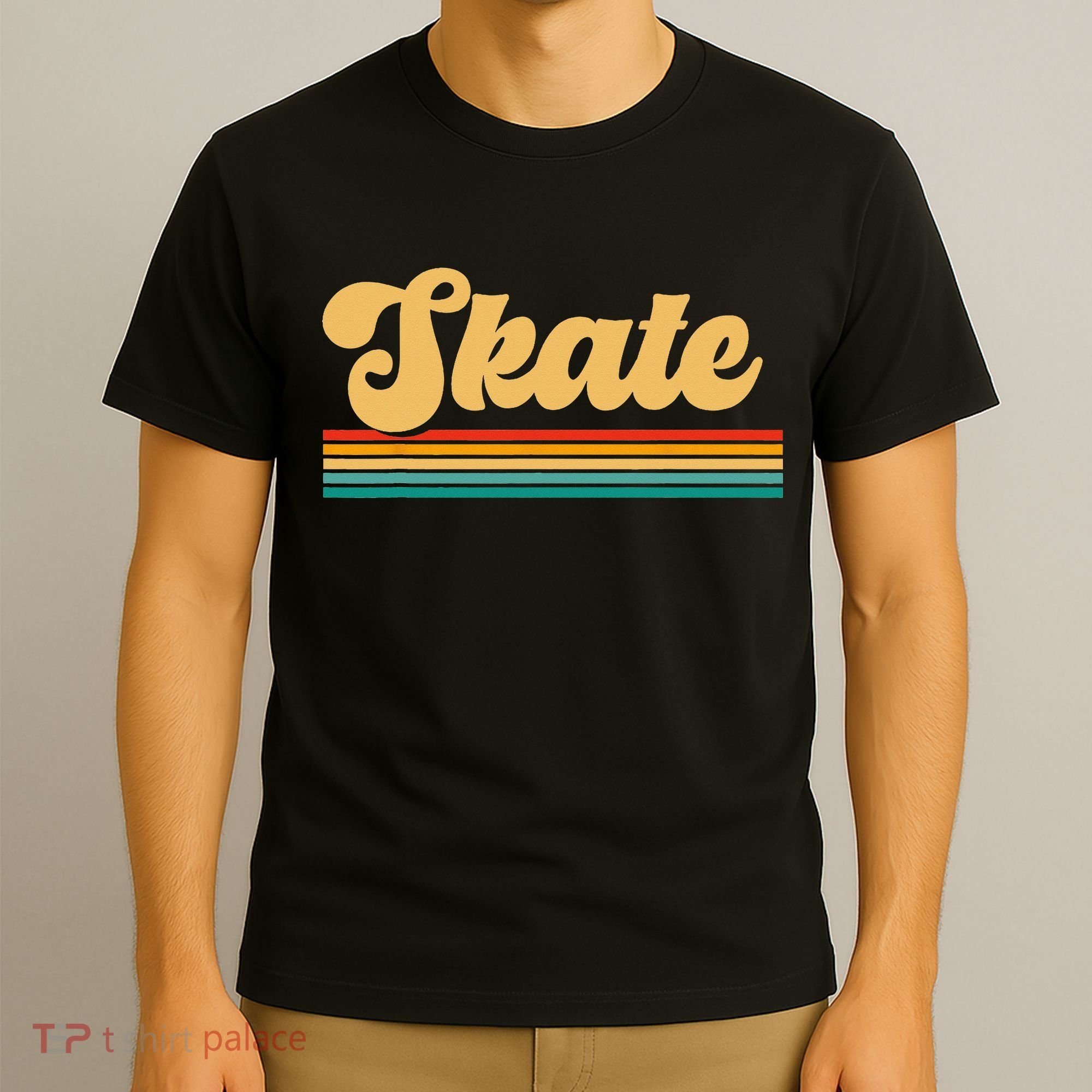 Skateboarder Ice Skating Roller Skate Skateboard T-Shirt