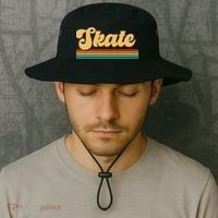 Skateboarder Ice Skating Roller Skate Skateboard Bucket Hat thumb 2
