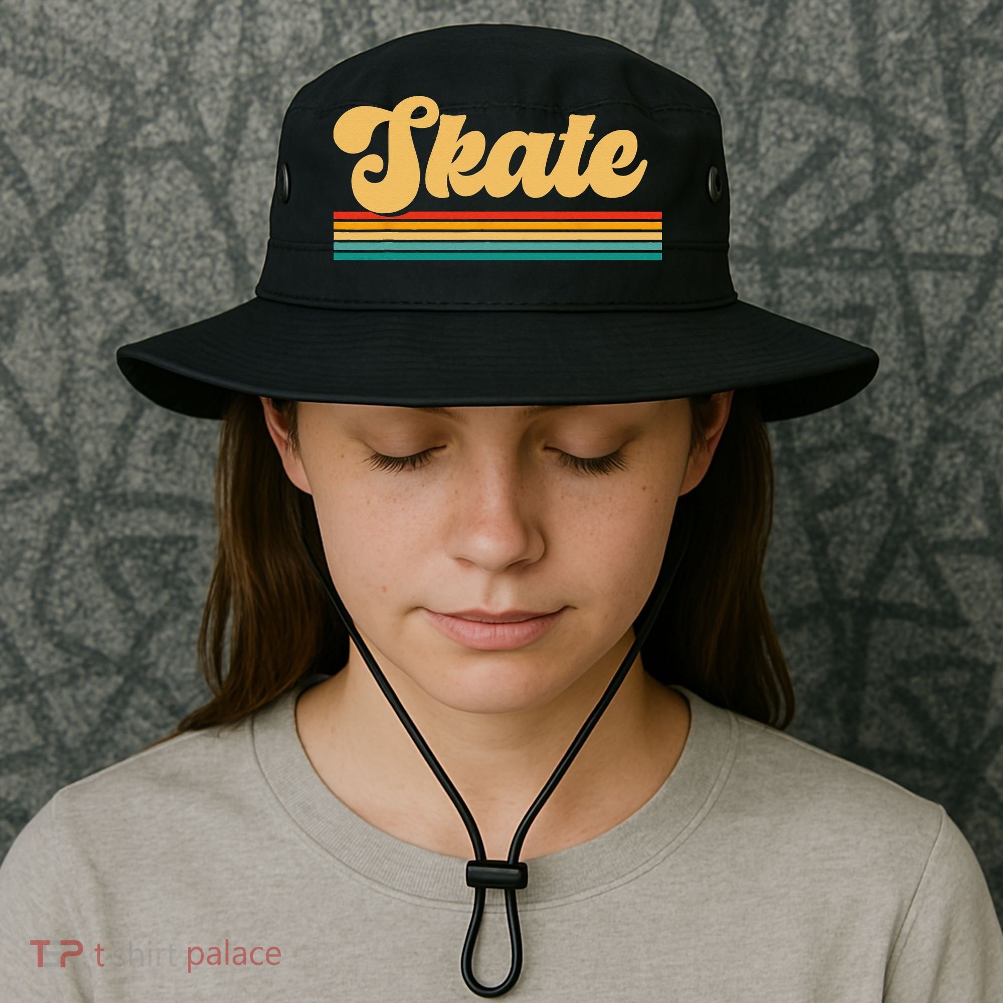 Skateboarder Ice Skating Roller Skate Skateboard Bucket Hat