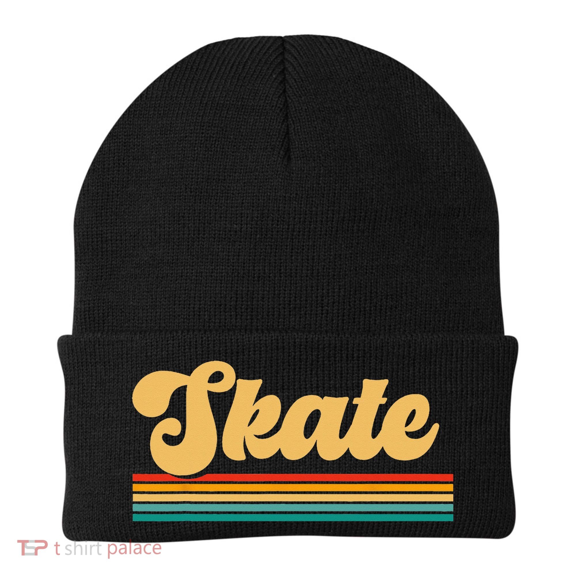 Skateboarder Ice Skating Roller Skate Skateboard Beanie