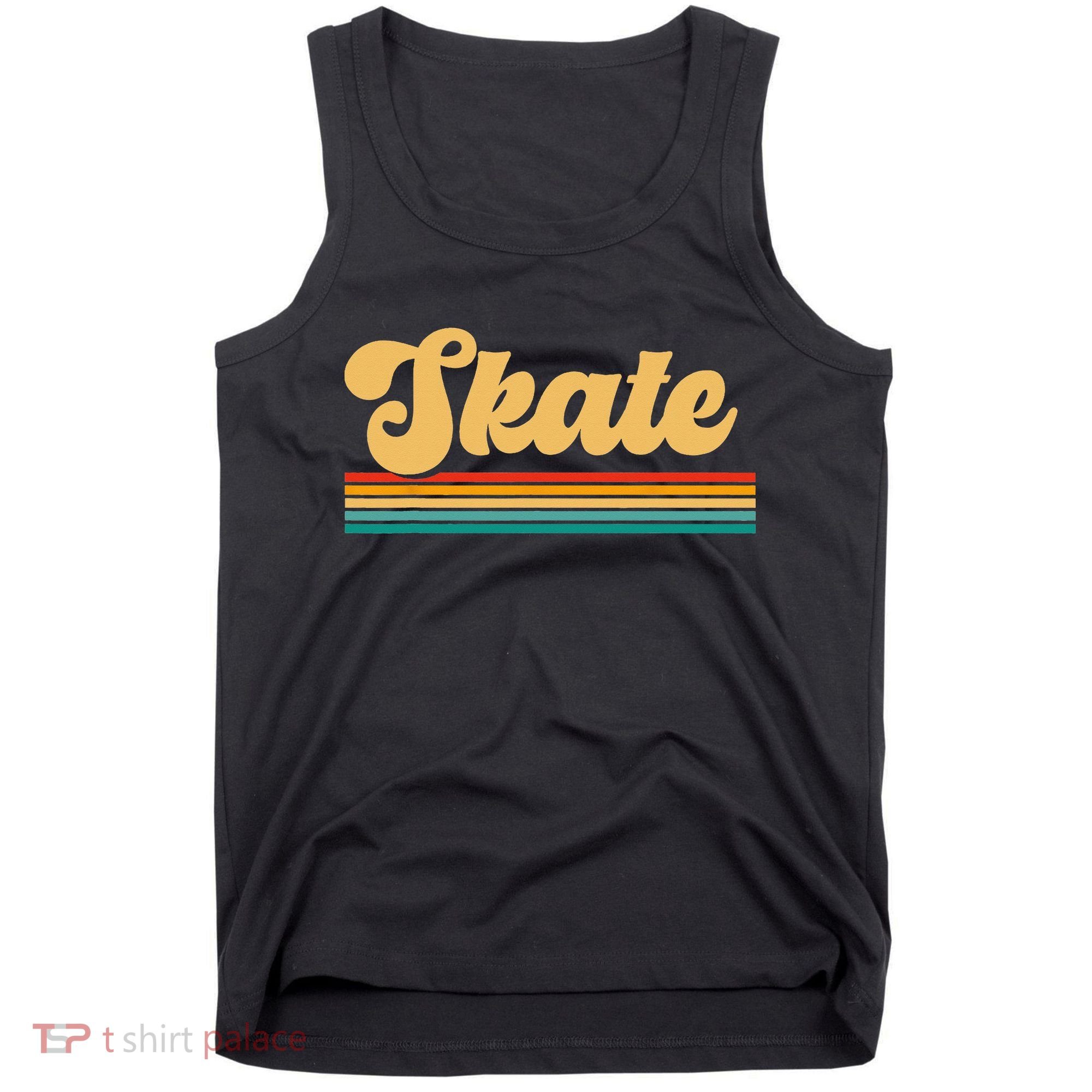 Skateboarder Ice Skating Roller Skate Skateboard Tank Top