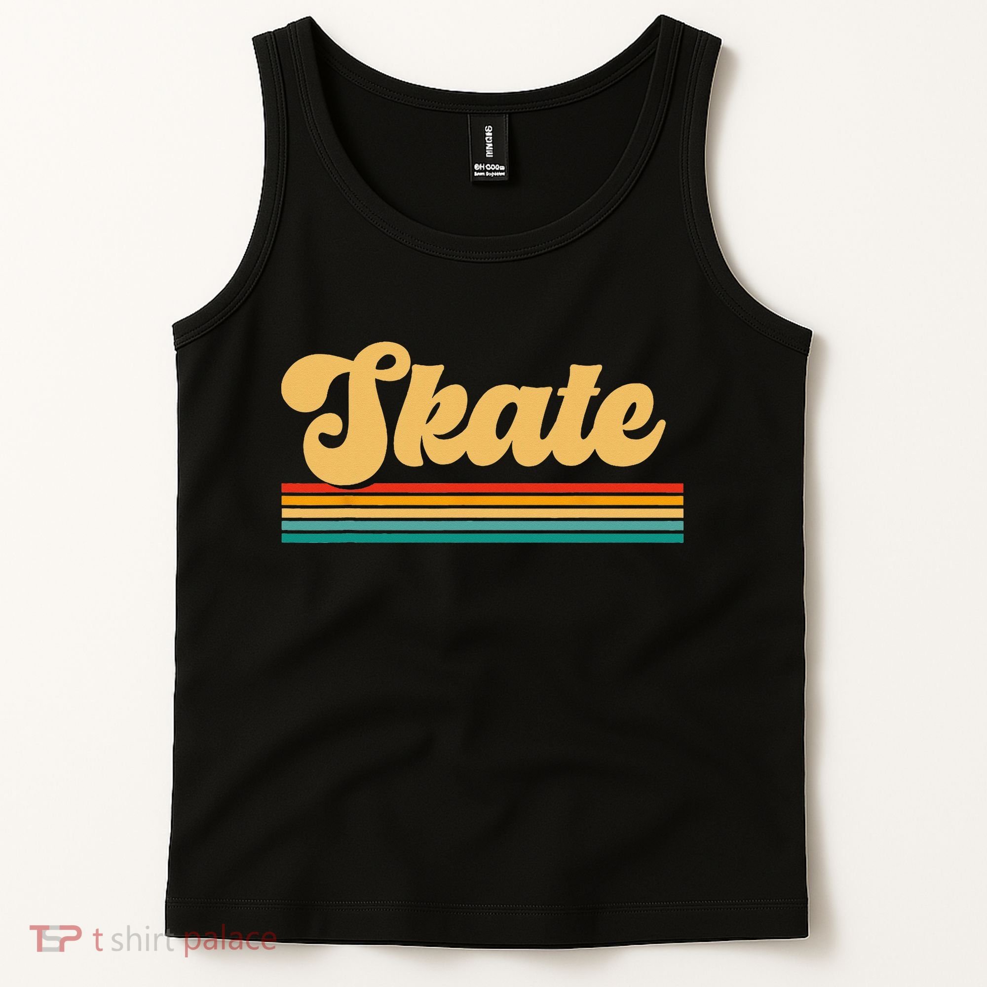 Skateboarder Ice Skating Roller Skate Skateboard Tank Top