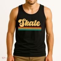 Skateboarder Ice Skating Roller Skate Skateboard Tank Top thumb 3