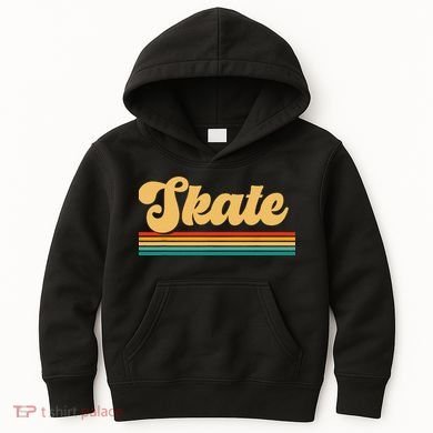 Skateboarder Ice Skating Roller Skate Skateboard Kids Hoodie