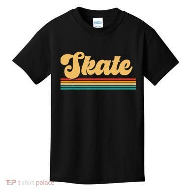 Skateboarder Ice Skating Roller Skate Skateboard Kids T-Shirt