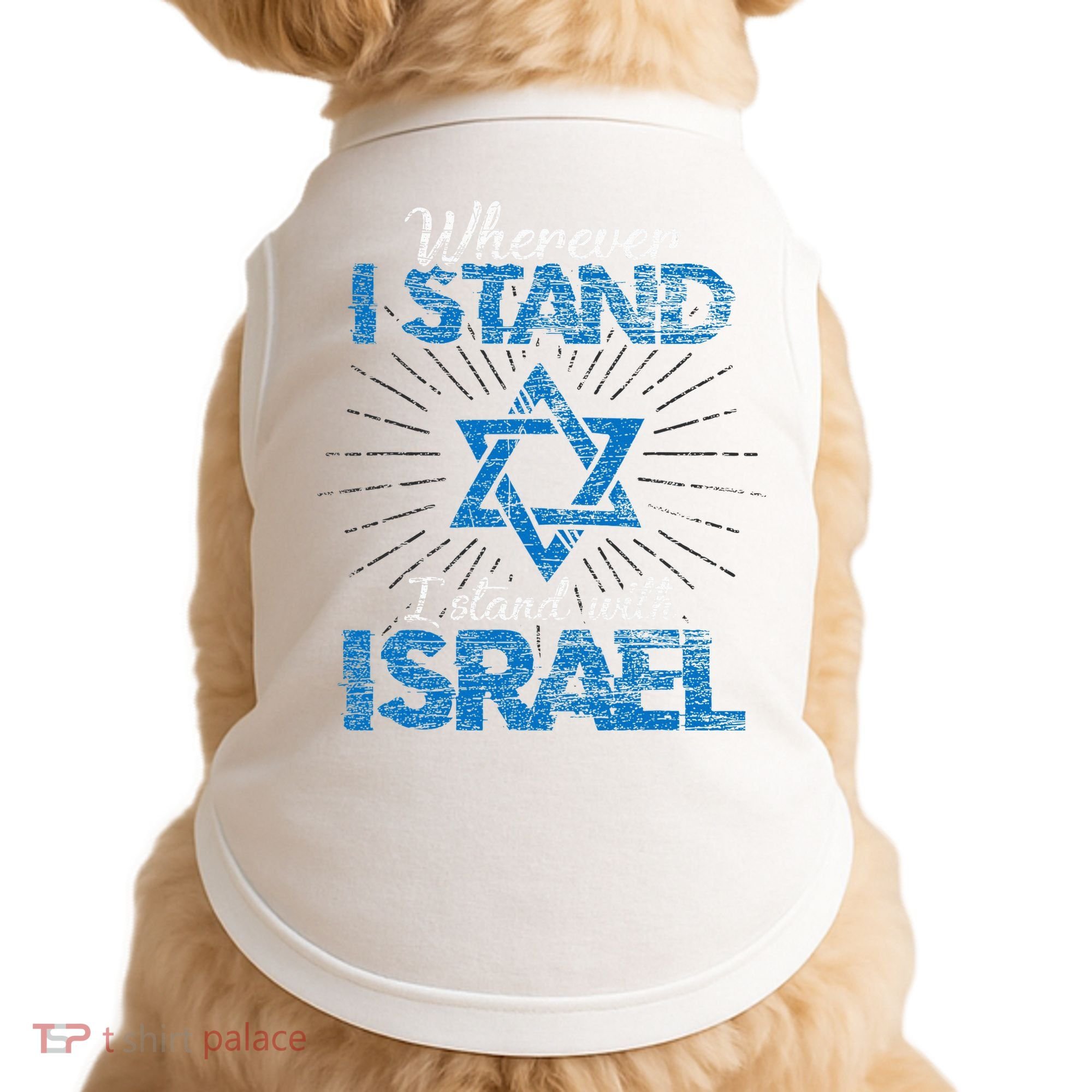 Support Israel Standing Strong Together Doggie Tank