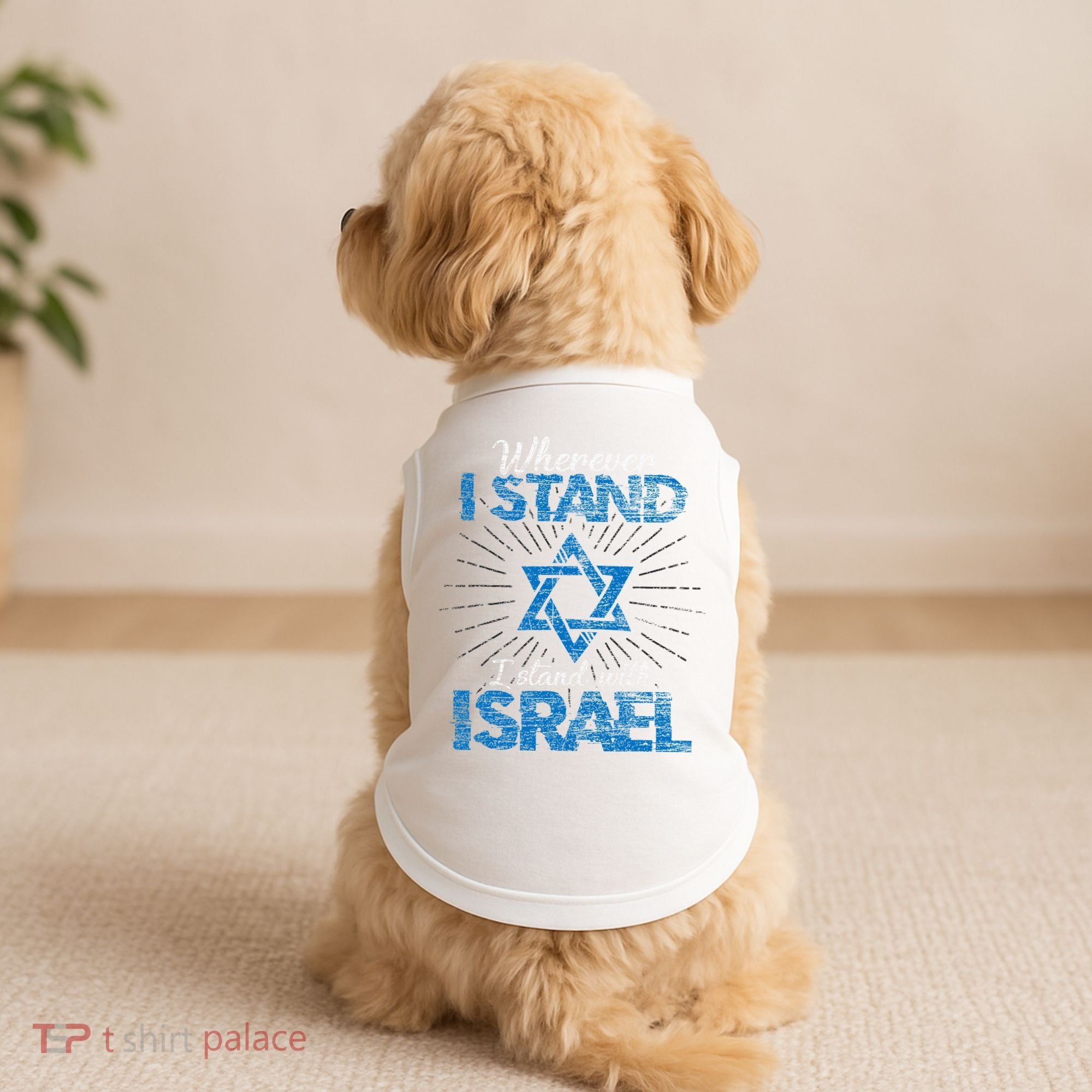 Support Israel Standing Strong Together Doggie Tank