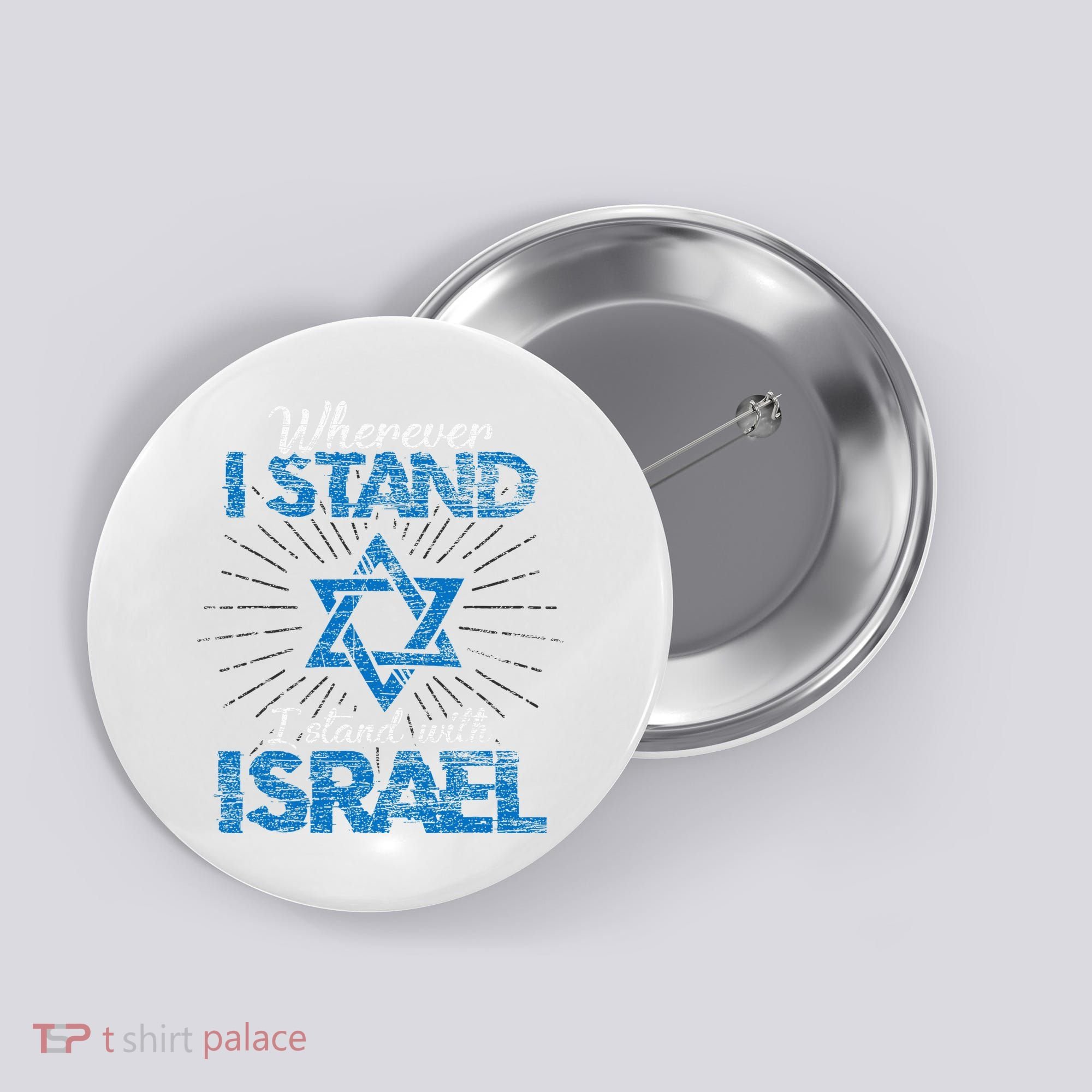 Support Israel Standing Strong Together Button