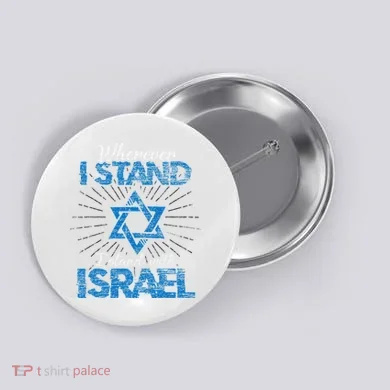 Support Israel Standing Strong Together Button