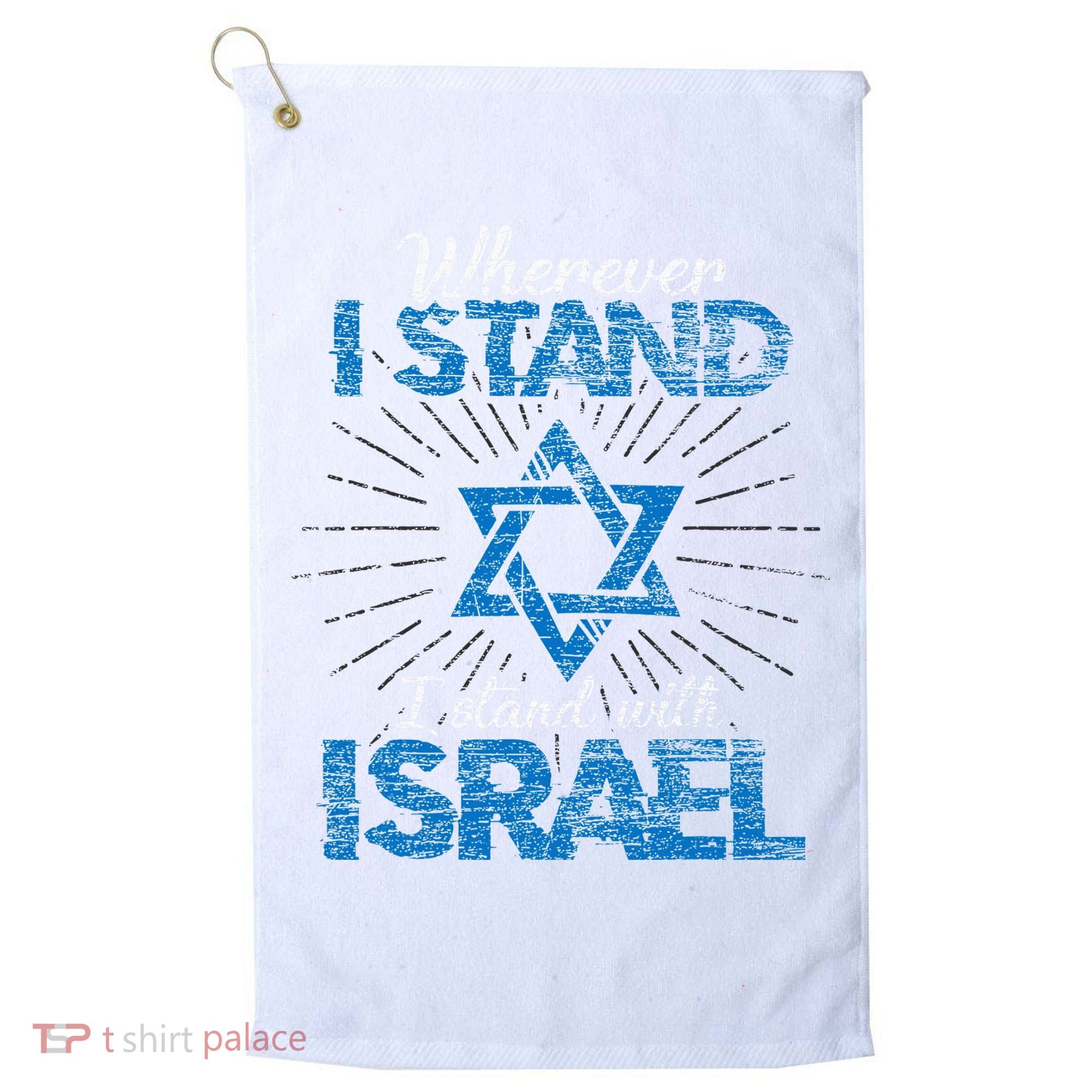 Support Israel Standing Strong Together Golf Towel