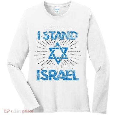 Support Israel Standing Strong Together Women's Long Sleeve Shirt