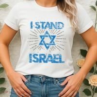 Support Israel Standing Strong Together Women's T-Shirt thumb 2