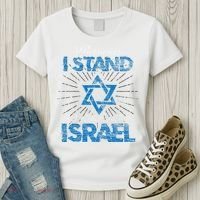 Support Israel Standing Strong Together Women's T-Shirt thumb 3
