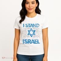 Support Israel Standing Strong Together Women's T-Shirt thumb 4