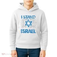 Support Israel Standing Strong Together Kids Hoodie thumb 4