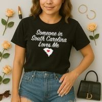 Someone In South Carolina Loves Me Precious Gift Comfort Colors Boxy T-Shirt thumb 2