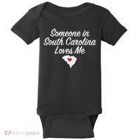 Someone In South Carolina Loves Me Precious Gift Baby Bodysuit thumb 0