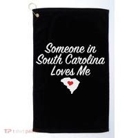 Someone In South Carolina Loves Me Precious Gift Golf Towel thumb 0