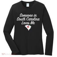 Someone In South Carolina Loves Me Precious Gift Women's Long Sleeve Shirt thumb 0