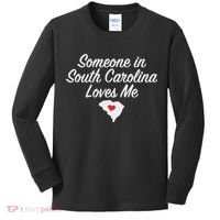 Someone In South Carolina Loves Me Precious Gift Kids Long Sleeve Shirt thumb 0