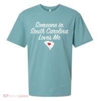 Someone In South Carolina Loves Me Precious Gift Sueded Cloud Jersey T-Shirt thumb 0