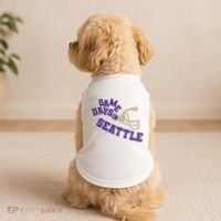Saturdays In Seattle Football Fan Doggie Tank thumb 2