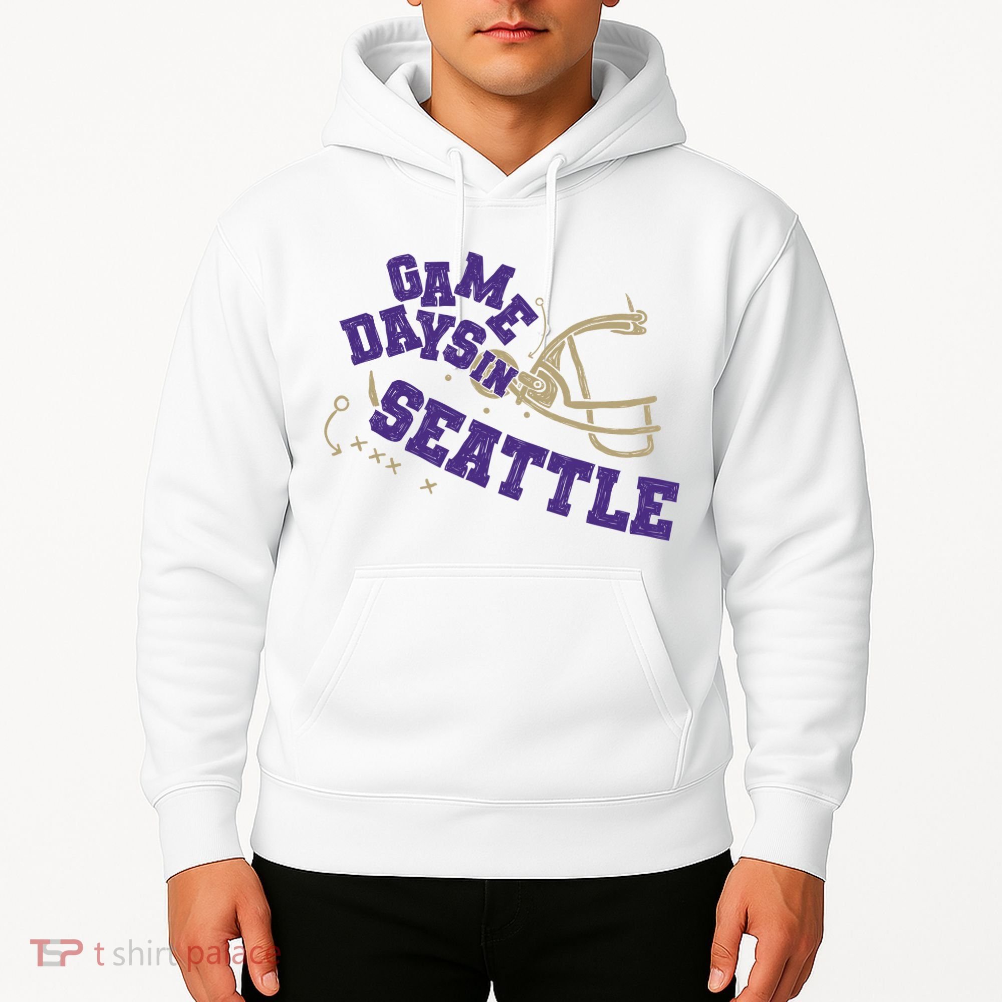 Saturdays In Seattle Football Fan Hoodie