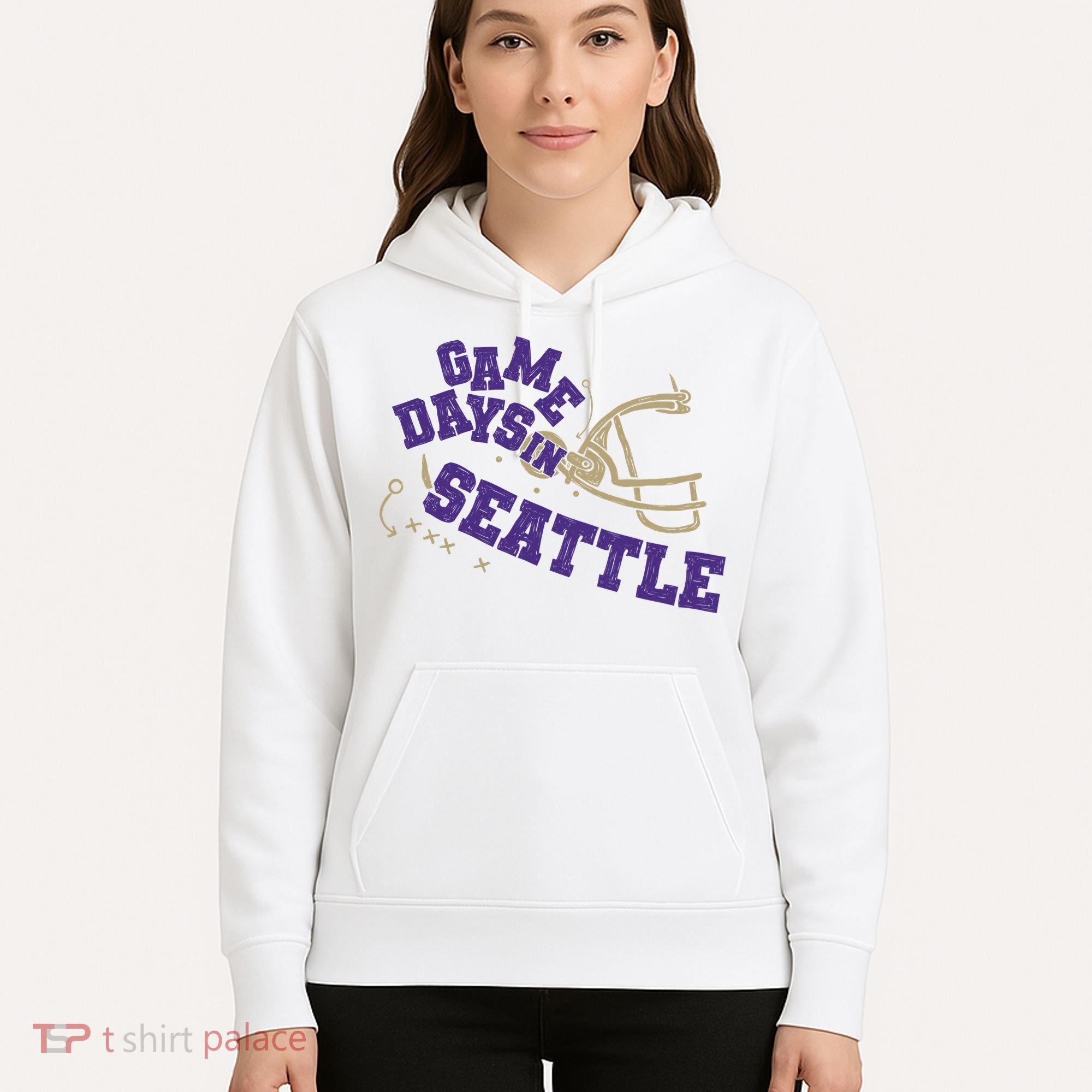 Saturdays In Seattle Football Fan Hoodie