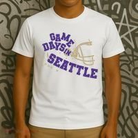 Saturdays In Seattle Football Fan T-Shirt thumb 3