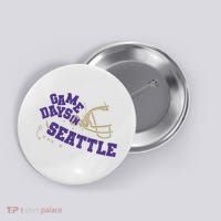 Saturdays In Seattle Football Fan Button thumb 0