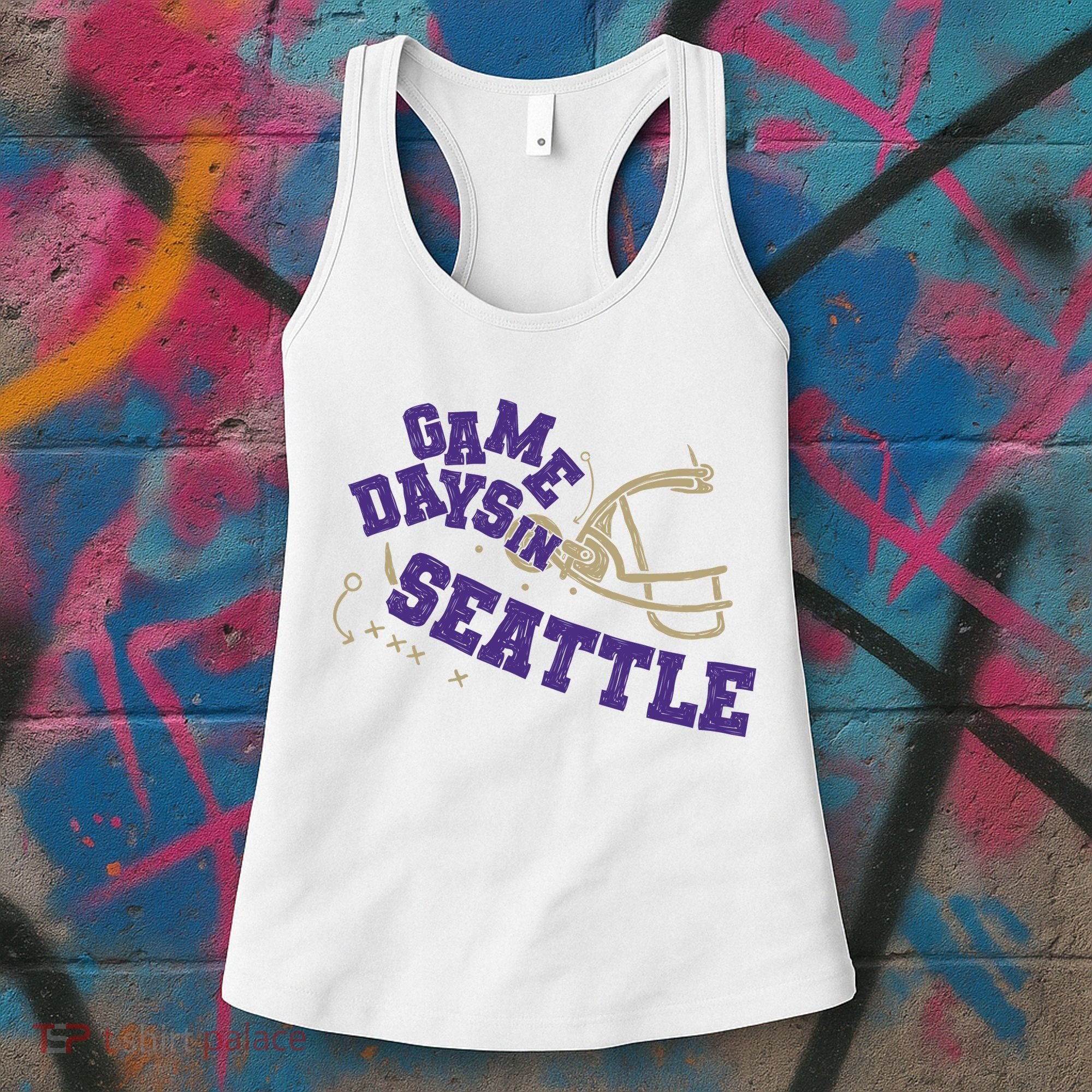 Saturdays In Seattle Football Fan Women's Tank Top