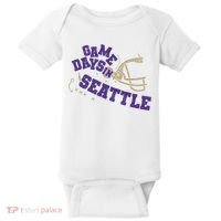 Saturdays In Seattle Football Fan Baby Bodysuit thumb 0