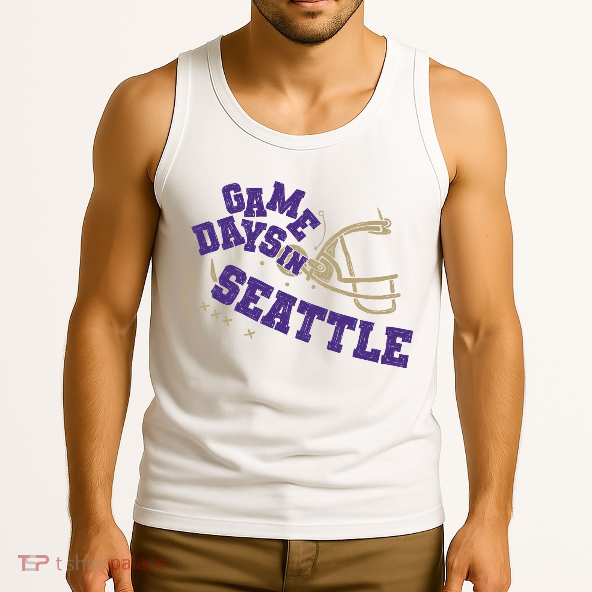 Saturdays In Seattle Football Fan Tank Top