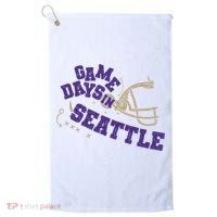 Saturdays In Seattle Football Fan Golf Towel thumb 0
