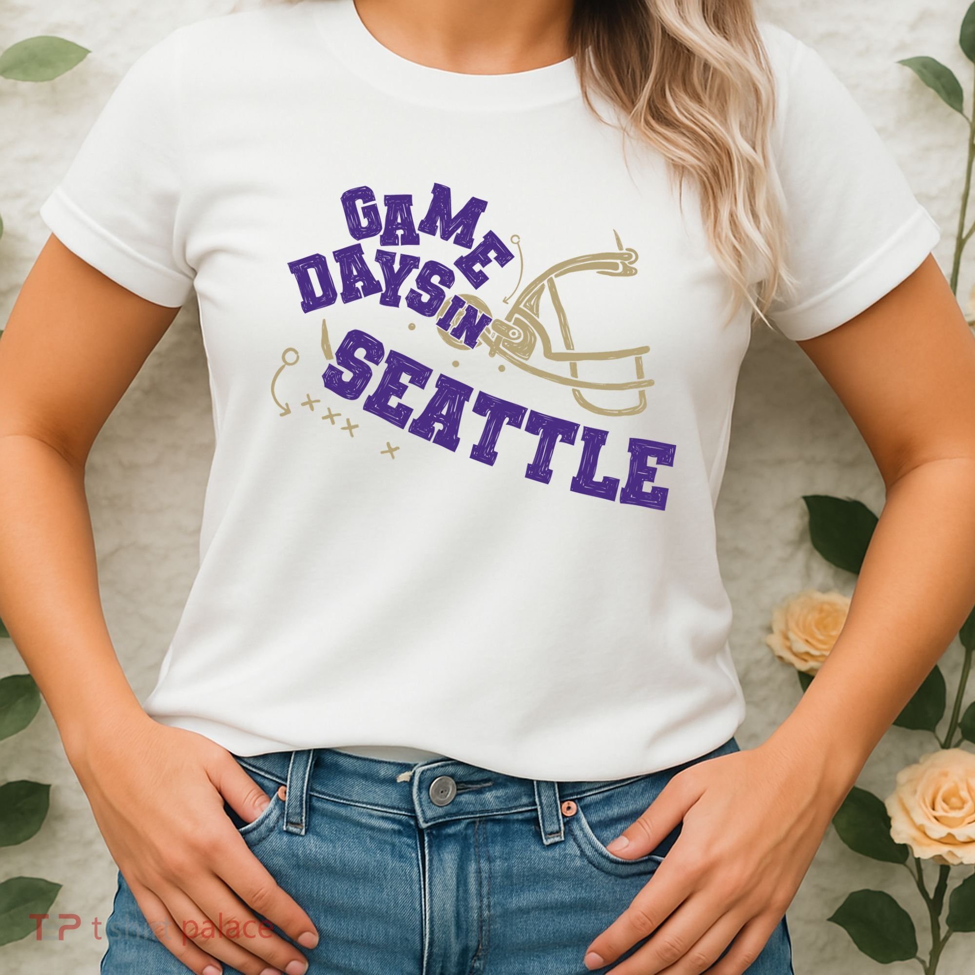 Saturdays In Seattle Football Fan Women's T-Shirt