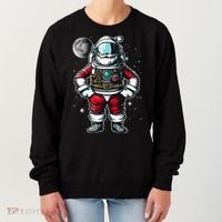 Santa in Space Festive Astronaut Christmas Gift Women's Sweatshirt thumb 0