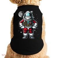 Santa in Space Festive Astronaut Christmas Gift Doggie Tank thumb 0