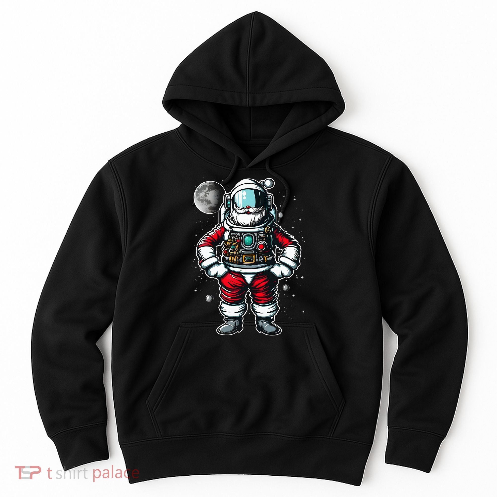 Santa in Space Festive Astronaut Christmas Gift Hoodie
