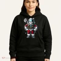 Santa in Space Festive Astronaut Christmas Gift Hoodie thumb 5