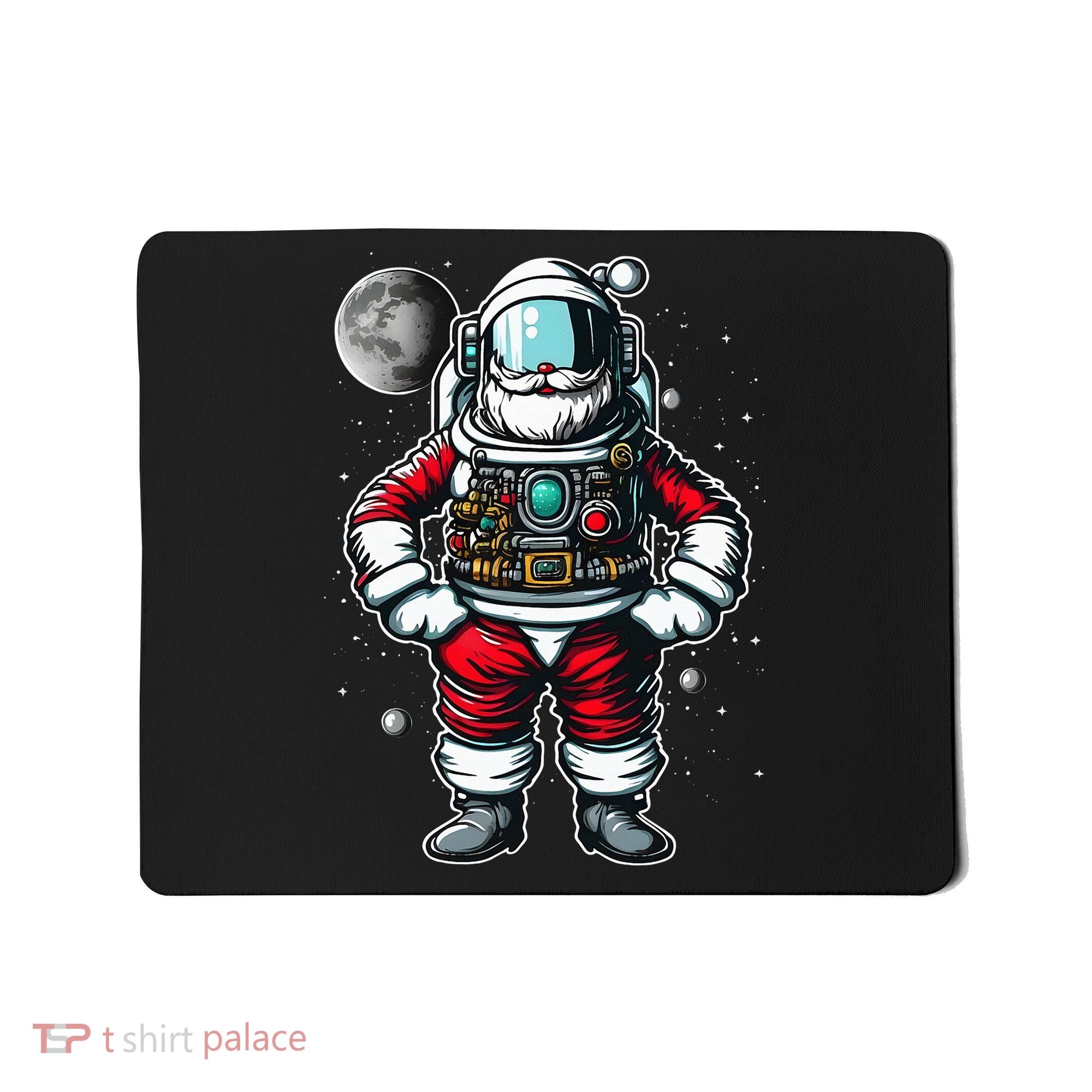 Santa in Space Festive Astronaut Christmas Gift Mousepad