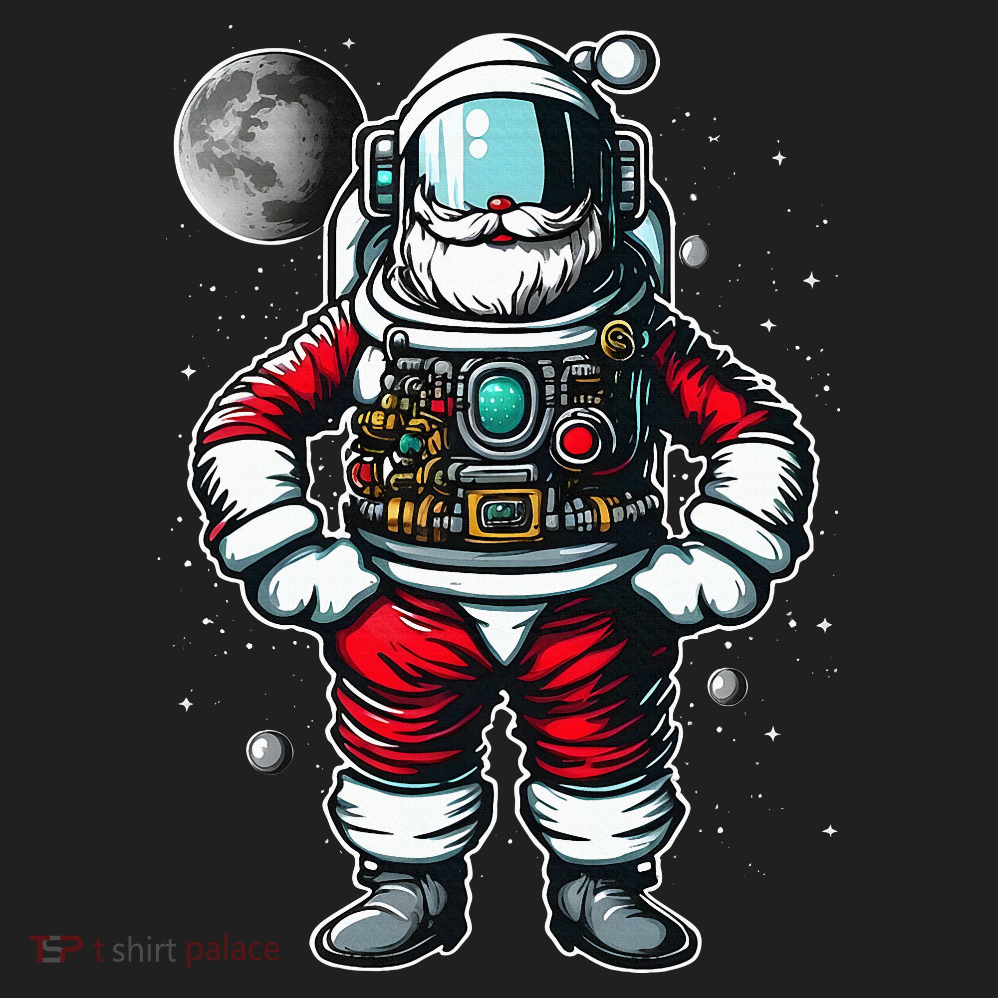 Santa in Space Festive Astronaut Christmas Gift Hat