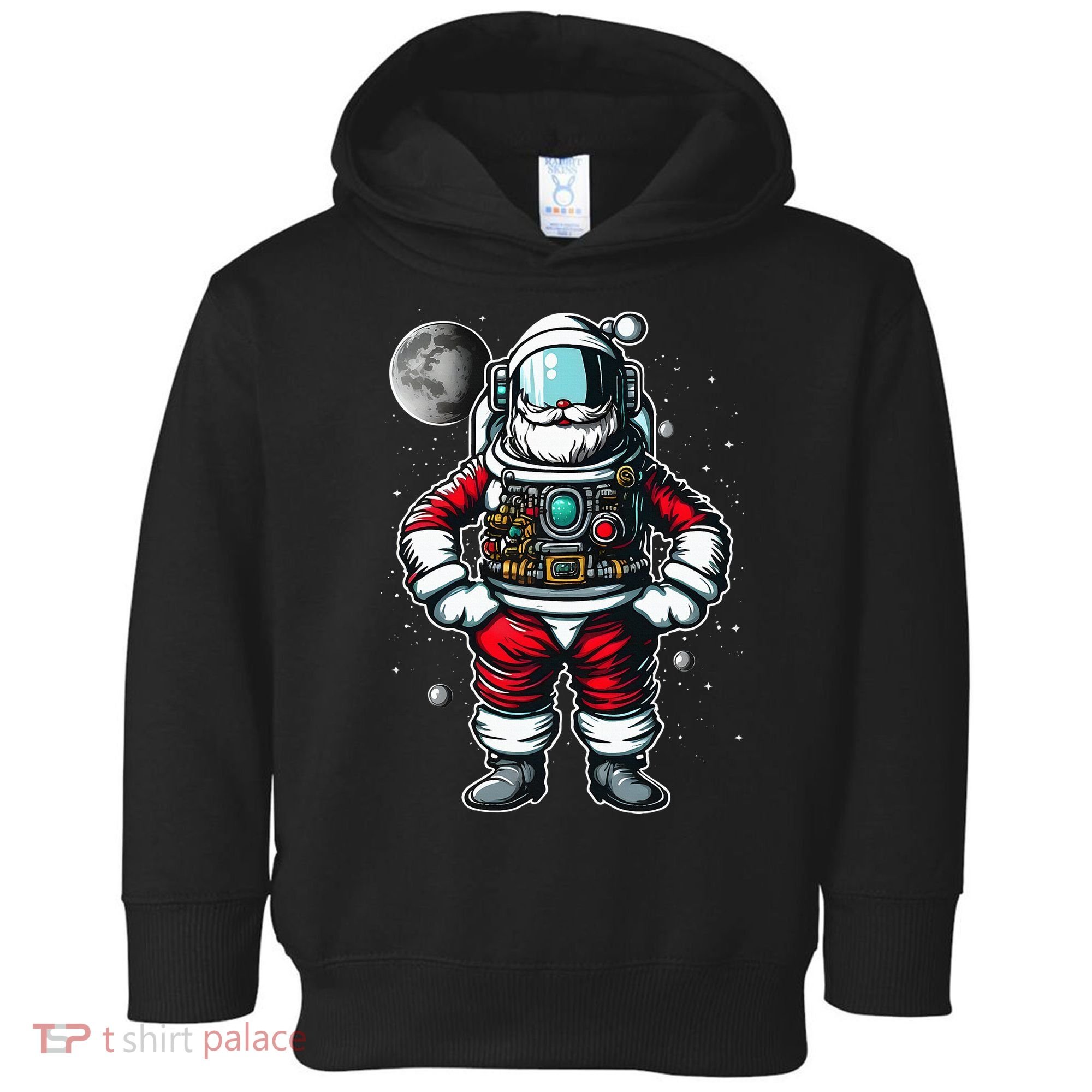 Santa in Space Festive Astronaut Christmas Gift Toddler Hoodie