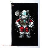 Santa in Space Festive Astronaut Christmas Gift Golf Towel thumb 0