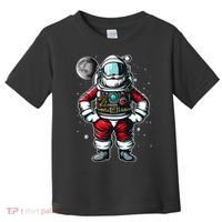 Santa in Space Festive Astronaut Christmas Gift Toddler T-Shirt thumb 0