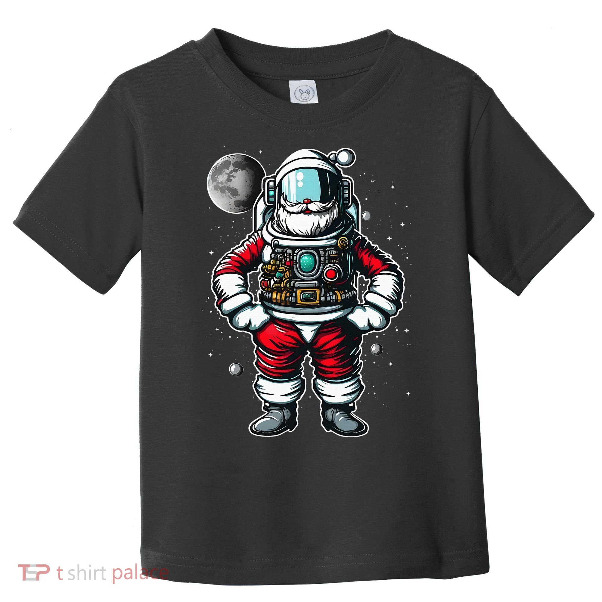 Santa in Space Festive Astronaut Christmas Gift Toddler T-Shirt