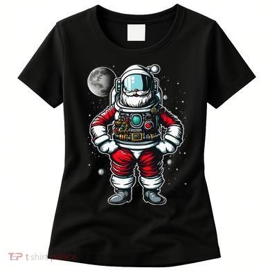 Santa in Space Festive Astronaut Christmas Gift Women's T-Shirt